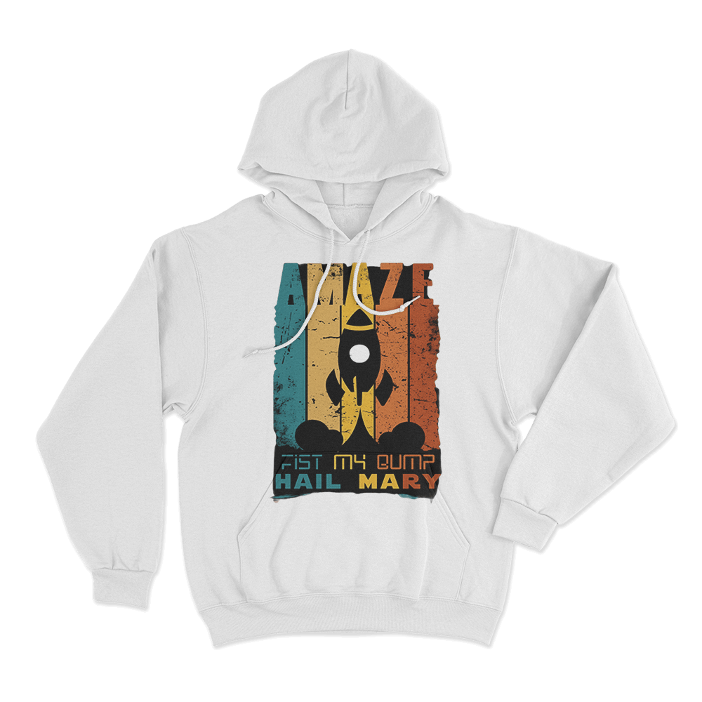 Amaze Fist My Bump Hoodie White Amaze Fist My Bump Hoodie White
