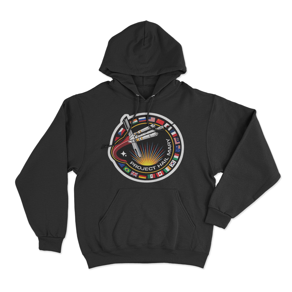 Project Hail Mary Logo Hoodie Black Project Hail Mary Logo Hoodie Black
