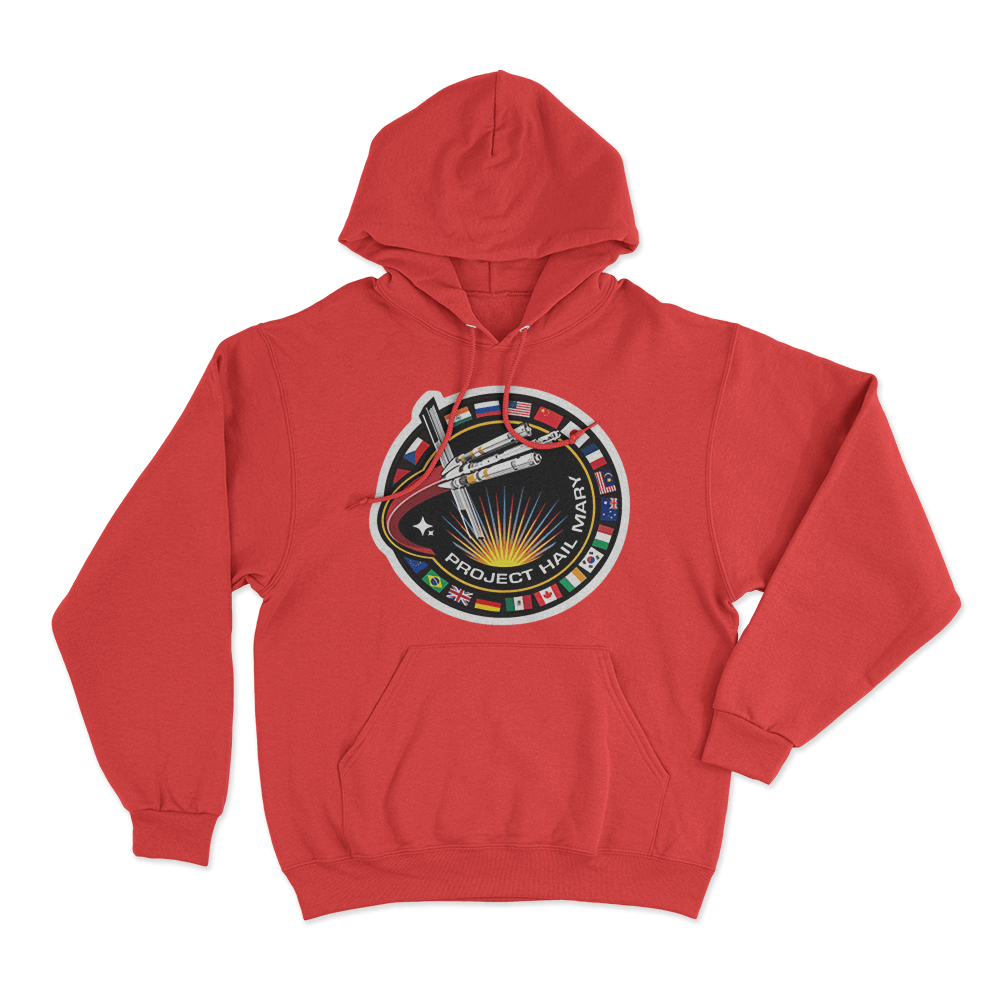 Project Hail Mary Logo Hoodie Red Project Hail Mary Logo Hoodie Red