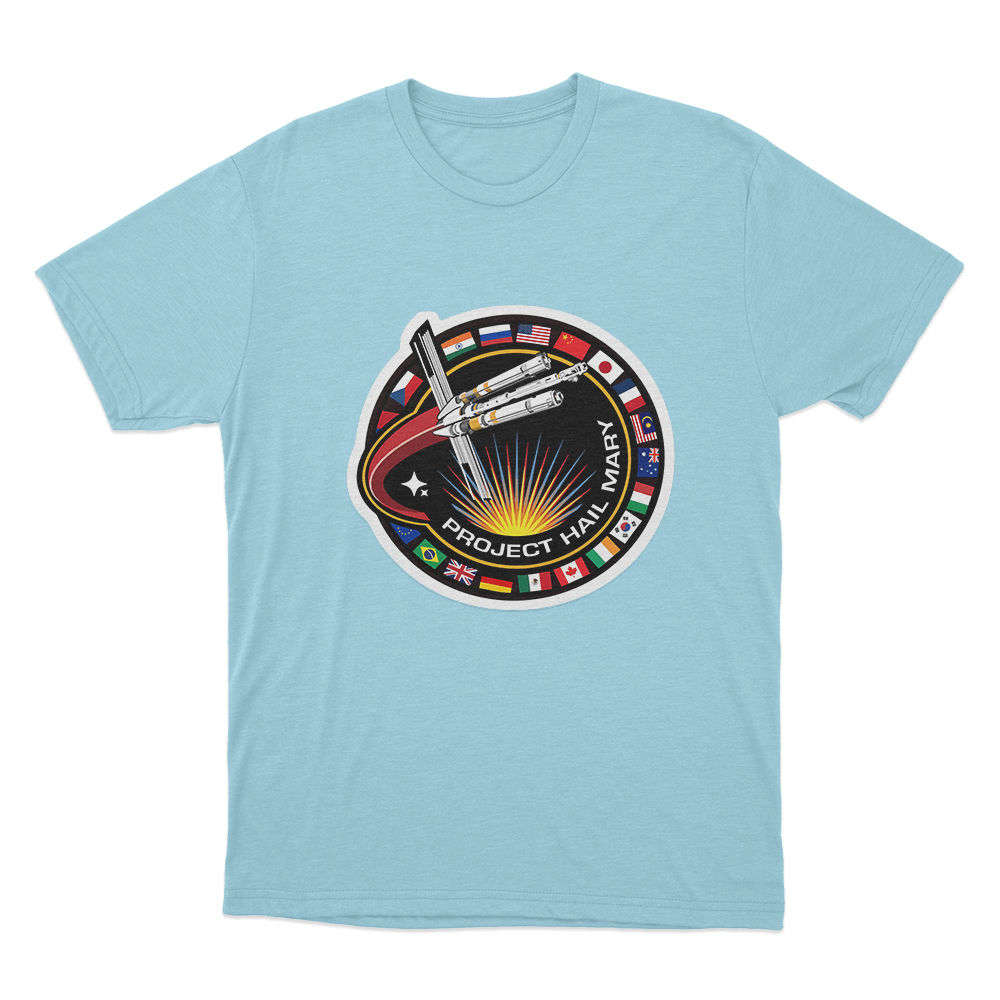 Project Hail Mary Logo T Shirt Sky Blue Project Hail Mary Logo T Shirt Sky Blue